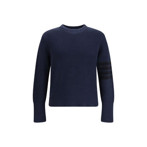 Thom Browne Blue Cotton Sweatshirt