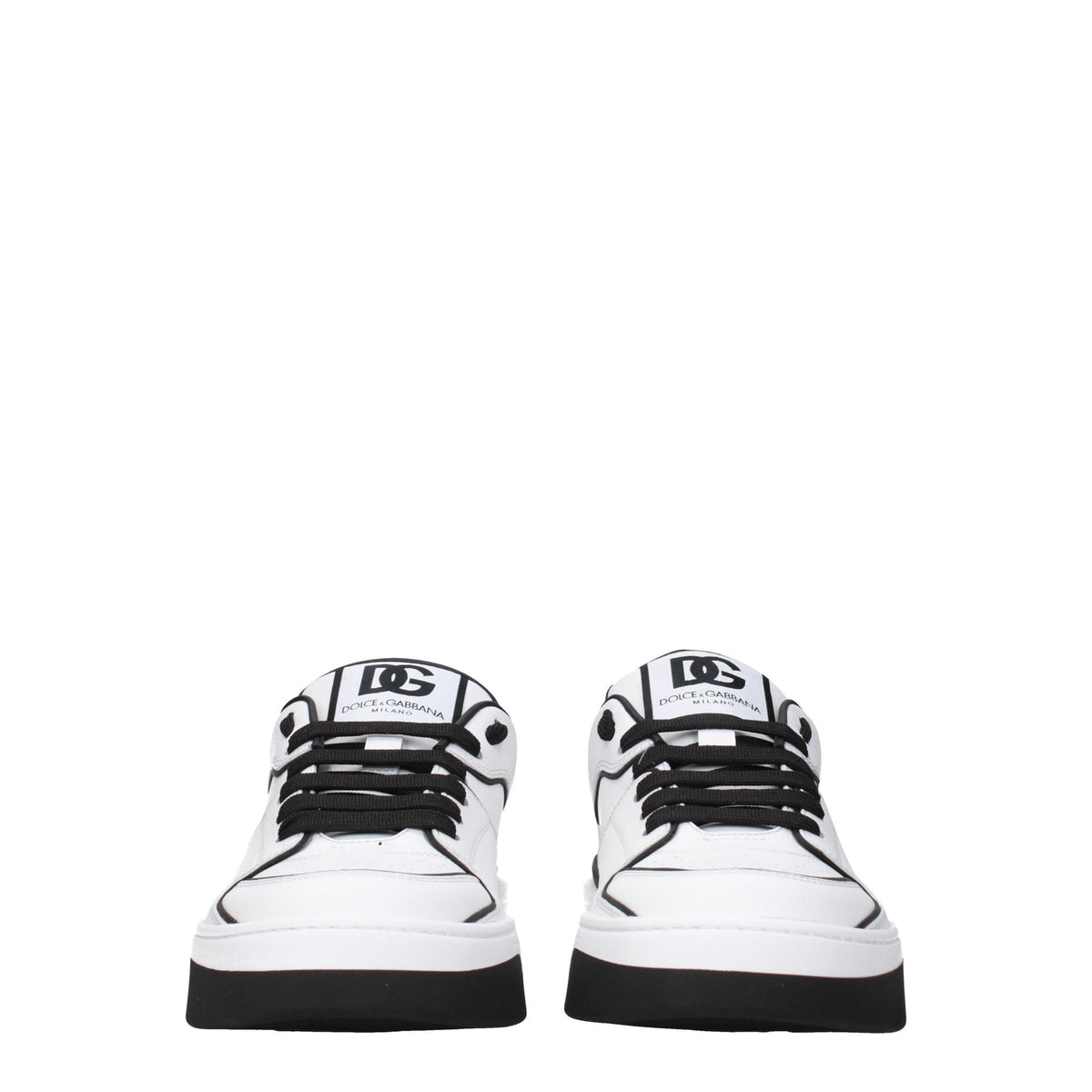 Dolce & Gabbana White Leather Sneakers
