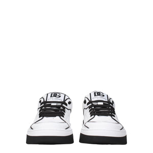 Dolce & Gabbana White Leather Sneakers
