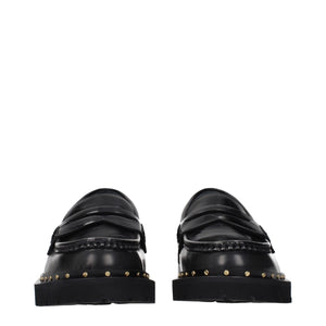 Golden Goose Black Leather Slip-On Loafers