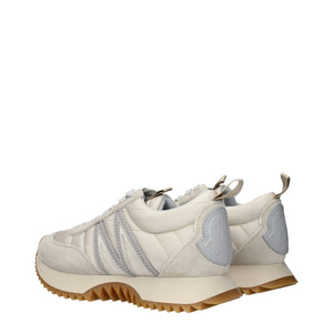 Moncler Gray Fabric Sneakers