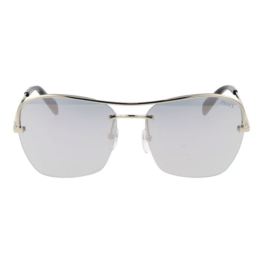 Emilio Pucci Silver Metal Sunglasses