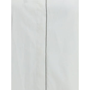 Brunello Cucinelli White Cotton Dress Shirt