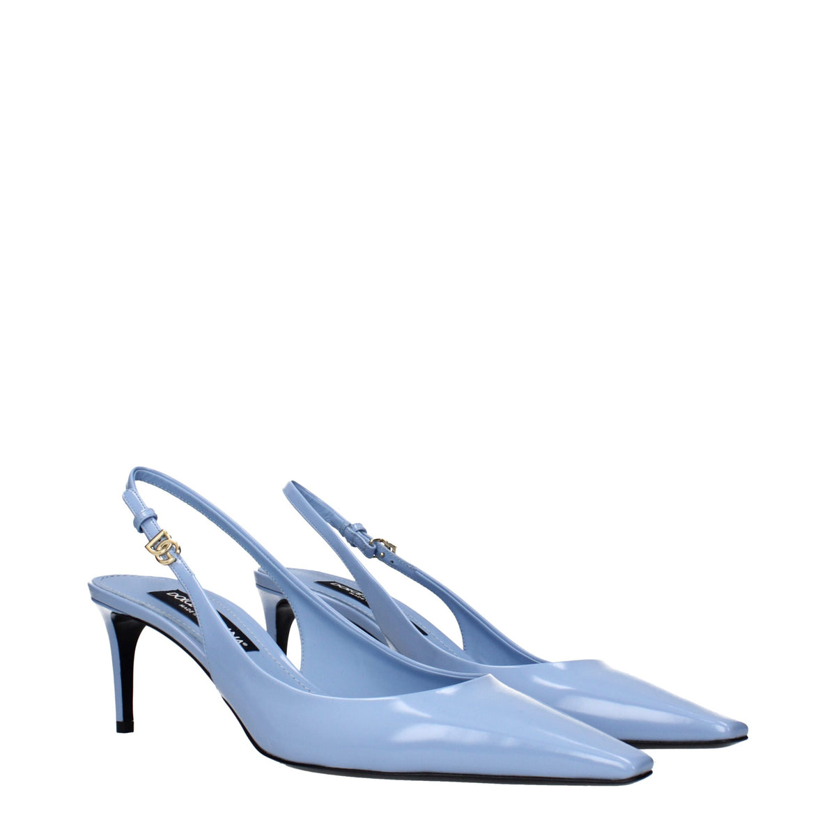 Dolce & Gabbana Light Blue Leather Pumps