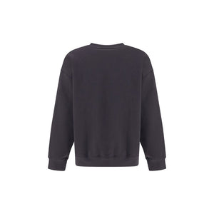 Ganni Black Cotton Sweatshirt