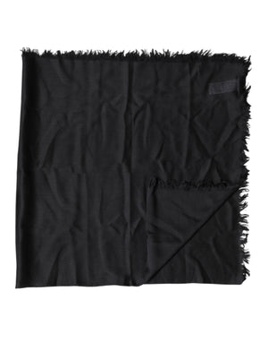 Dolce & Gabbana Black Lace Stole Neck Wrap Shawl Scarf