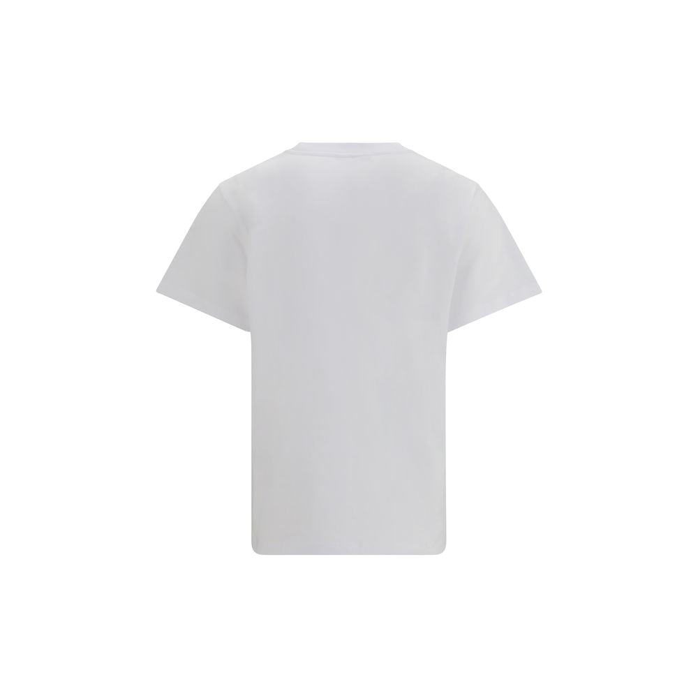 Ganni White Cotton T-Shirt