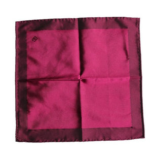 Dolce & Gabbana Maroon Silk Lace Stole Square Foulard Scarf