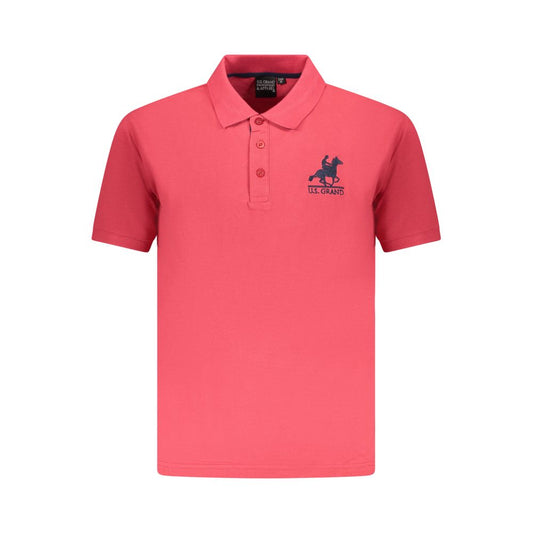 U.S. Grand Polo Rosso Cotton Men Polo Shirt