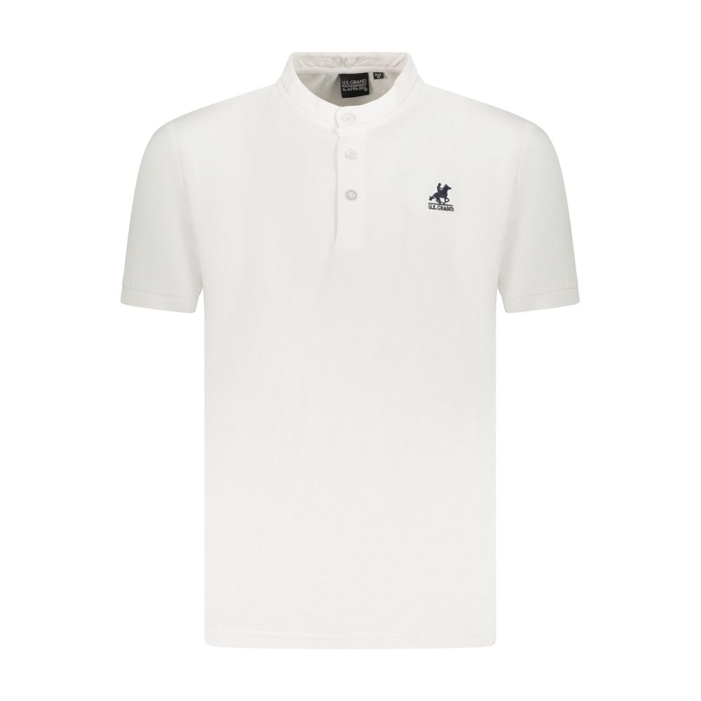 U.S. Grand Polo White Cotton Polo Shirt