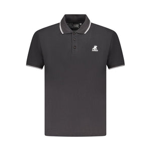 U.S. Grand Polo Black Cotton Mens Polo Shirt