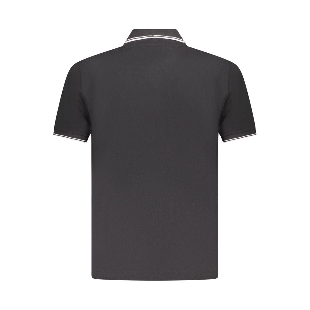 U.S. Grand Polo Black Cotton Mens Polo Shirt