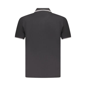 U.S. Grand Polo Black Cotton Mens Polo Shirt