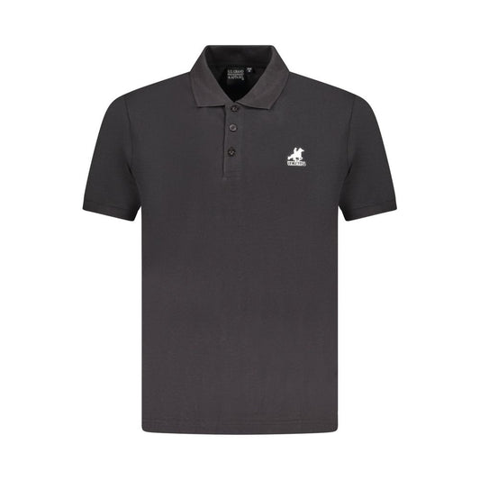 U.S. Grand Polo Black Cotton Men Polo Shirt
