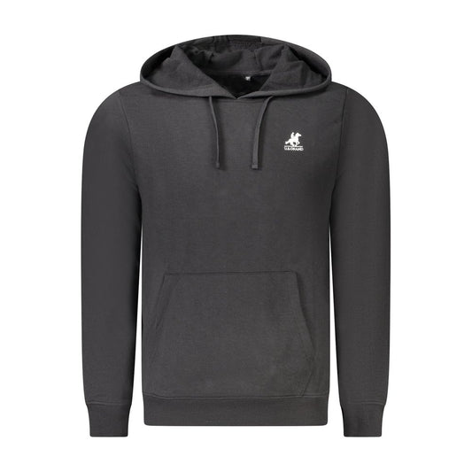 U.S. Grand Polo Black Cotton Men's Hoodie