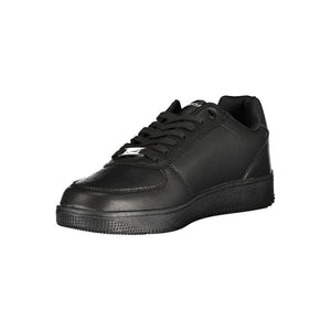 Gas Black Polyurethane Men Sneaker