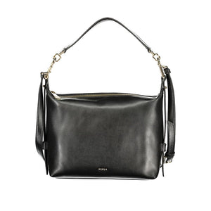 Furla Nero Leather Women Handbag