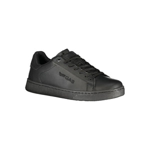 Gas Black Polyurethane Men Sneaker