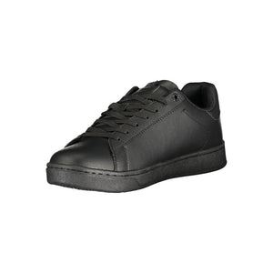 Gas Black Polyurethane Men Sneaker