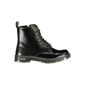 Gas Black Polyurethane Men Ankle Boot