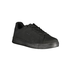 Gas Black Polyurethane Men Sneaker