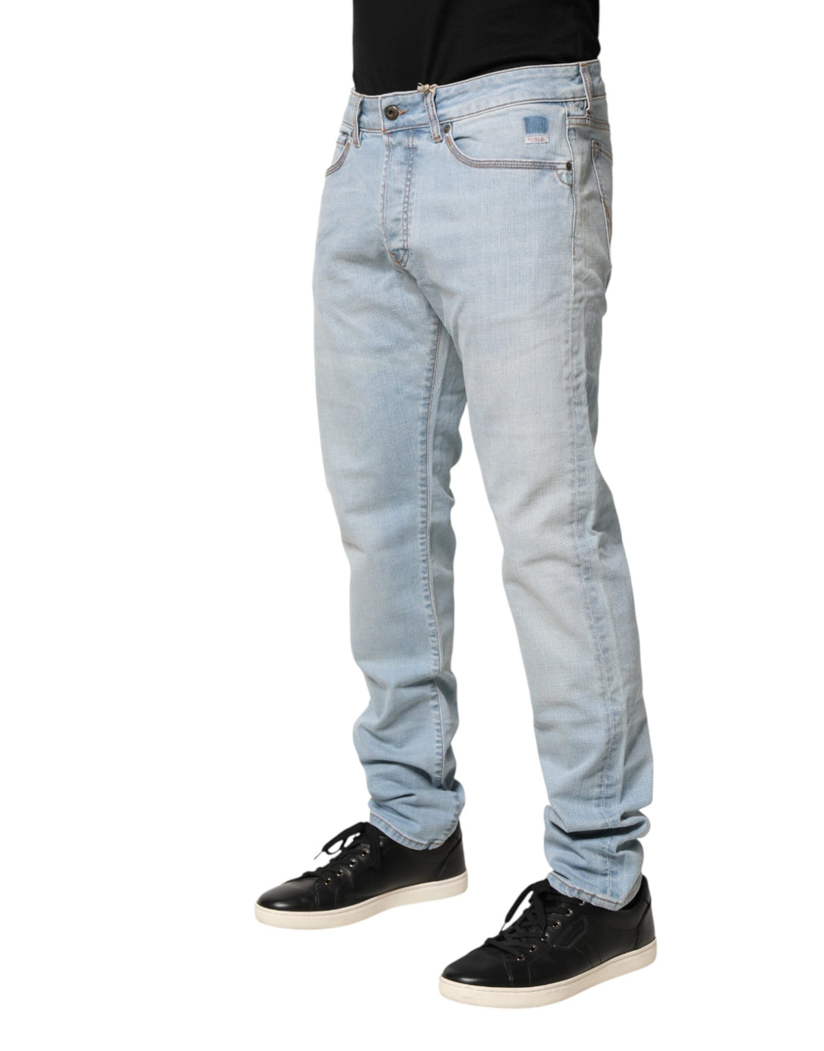 Roy Roger's Light Blue JOSH Slim Fit Mid Waist Men Denim Jeans