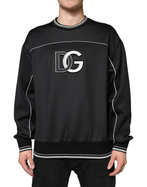 Dolce & Gabbana Black DG Logo Crew Neck Sweatshirt Sweater