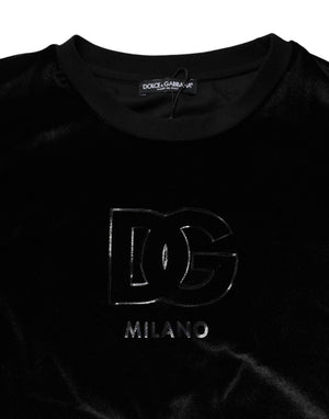 Dolce & Gabbana Black DG Logo Crew Neck Sweatshirt Sweater