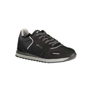 Gas Black Polyurethane Men's Sneaker