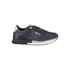 Gas Blue Polyester Men Sneaker