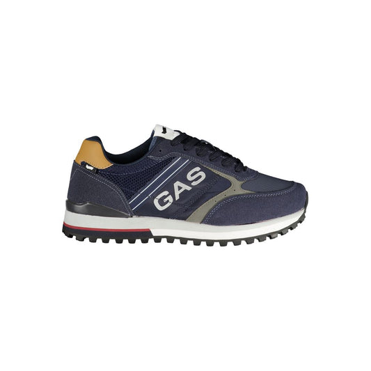 Gas Blue Polyester Men Sneaker