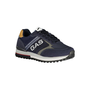 Gas Blue Polyester Men Sneaker
