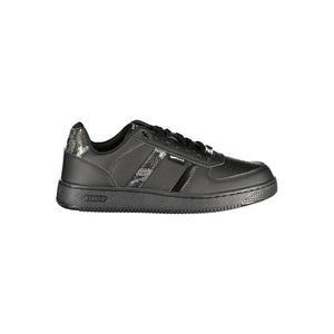 Gas "Black Polyurethane Women's Sneaker"