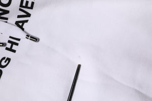 Dolce & Gabbana White Logo Cotton Hooded Sweatshirt  Sweater