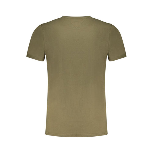 Tommy Hilfiger Verde Cotton Men T-Shirt
