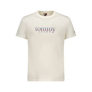 Tommy Hilfiger Bianco Cotton Men T-Shirt