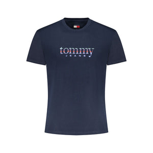 Tommy Hilfiger Blue Cotton Men T-Shirt