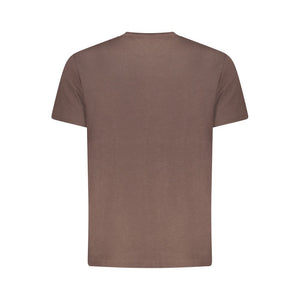 Tommy Hilfiger Marrone Cotton Mens T-Shirt