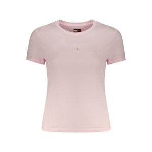 Tommy Hilfiger Pink Cotton Women T-Shirt