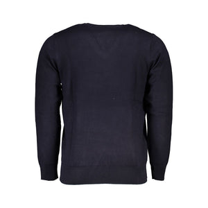 U.S. Grand Polo Blue Viscosa Men's Sweater