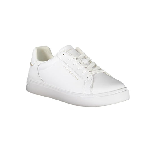 Tommy Hilfiger White Leather Women's Sneaker