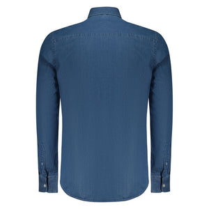 North Sails Blue Cotton Men Shirt