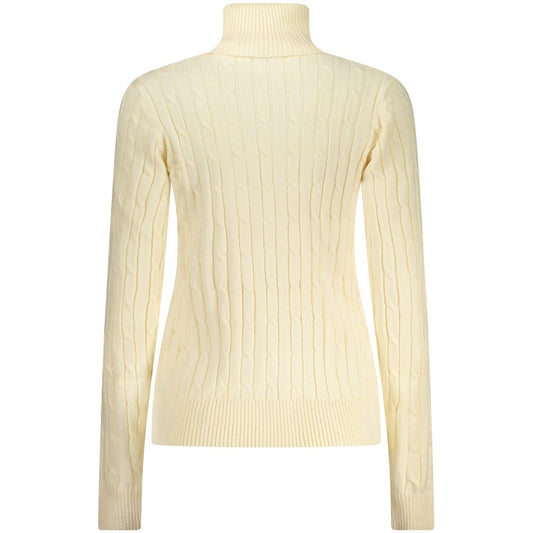Norway 1963 White Viscose Women's Turtleneck Sweater