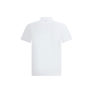 Fendi White Cotton Polo Shirt