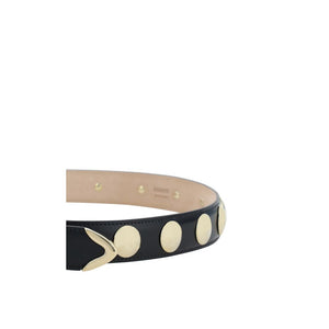 Khaite Black Calf Leather Bos Taurus Belt