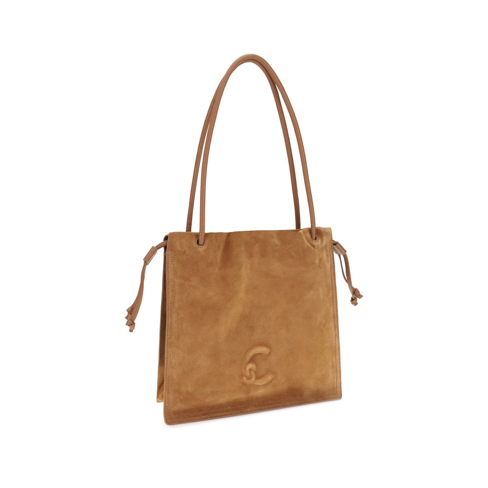 Coccinelle Beige Calf Leather Bos Taurus Handbag