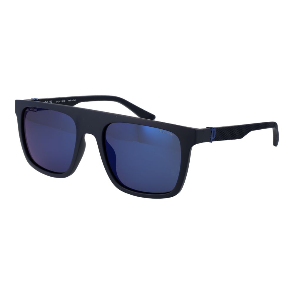 Police Blue Plastic Sunglasses