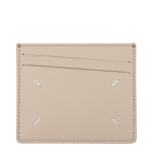 Maison Margiela Beige Leather Cardholder