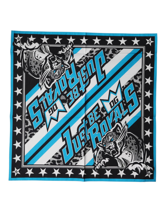 Dolce & Gabbana Multicolor DG Royals Square Foulard 51.5cm x 51cm Scarf