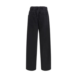 MM6 Black Cotton Athletic Pants